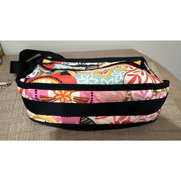 Brighton Retro Floral 14x9 Crossbody Shoulder Bag Purse - Picture 3 of 8